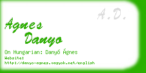 agnes danyo business card